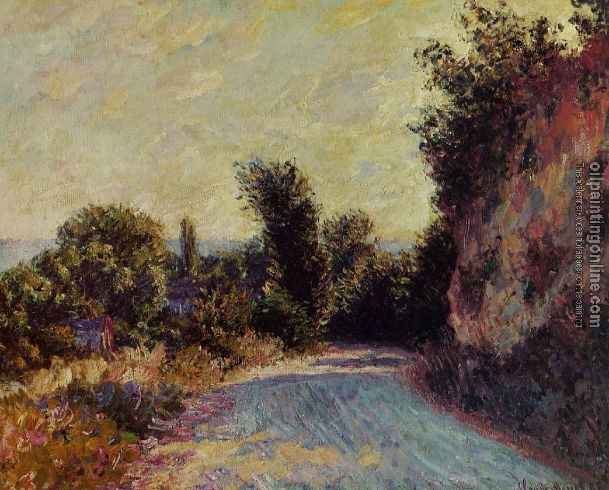 Monet, Claude Oscar - Road near Giverny